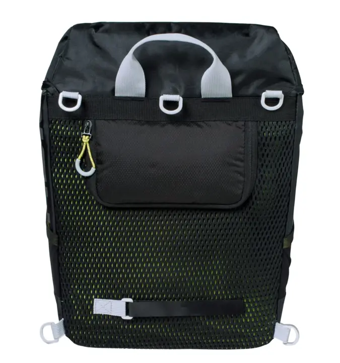 Basil rugtas Miles daypack black lime 17L