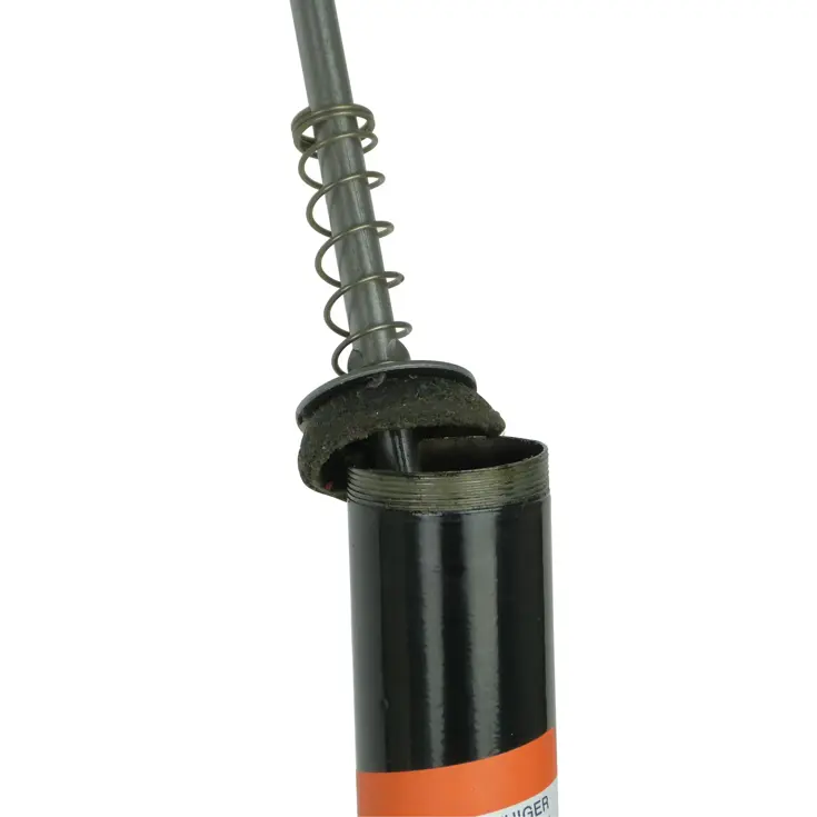 Zwarte plankpomp met slang voor Dunlop ventiel