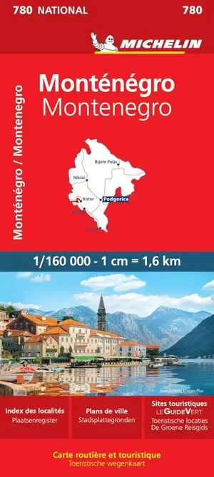 Wegenkaart National 780 Montenegro