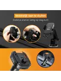 Telefoonhouder Auto Oplader + FM Transmitter