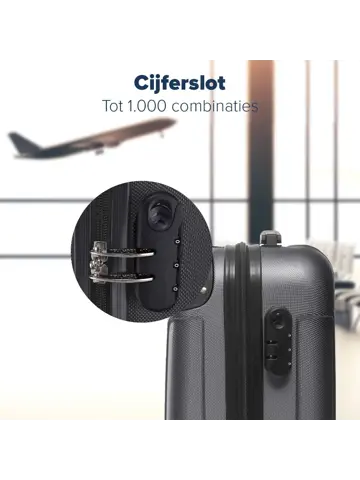 Handbagage Koffer – 38L – Donkergrijs