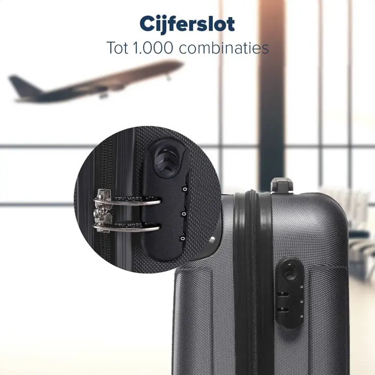 Handbagage Koffer – 38L – Donkergrijs