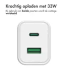 Accezz Wall Charger USB-C en USB - 33 Watt