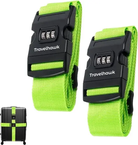 Kofferriem met Cijferslot - 2-Pack