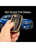 TPU Sleutelhoesje voor Nissan goud B3B