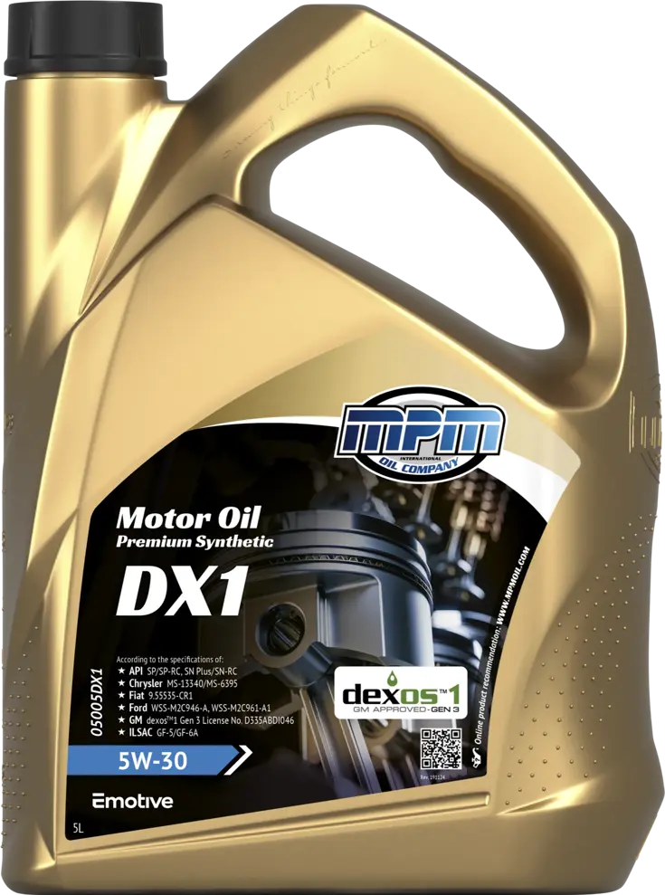 Motorolie 5w30 dexos1 premium synthetic| 5