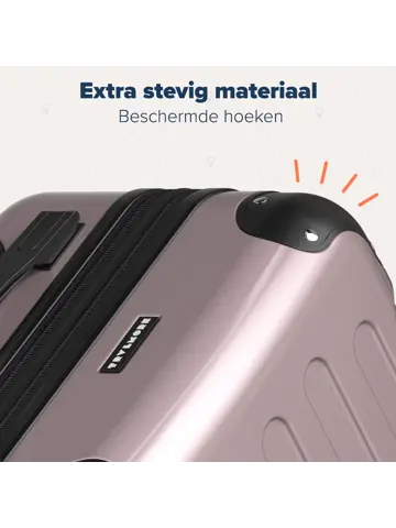 Kofferset – 3 Delig – 45L – Roségoud