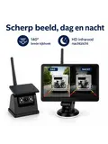 2 Magnetische solar achteruitrijcamera's 7,2 inch