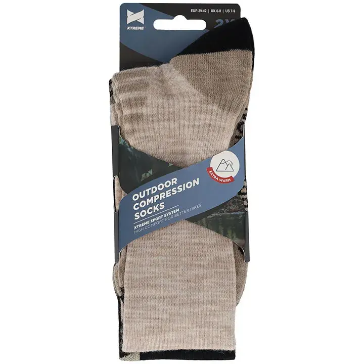 2 paar - Compressie Wandelsokken