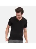 VELO - 2 V-hals T-shirts Bamboo Basics