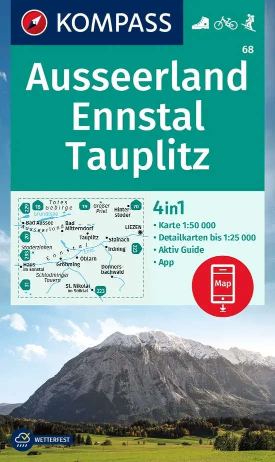 Wandelkaart WK68 Ausseerland Ennstal