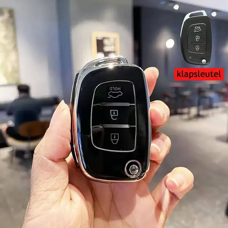 TPU Sleutelhoesje voor Hyundai zwart B3