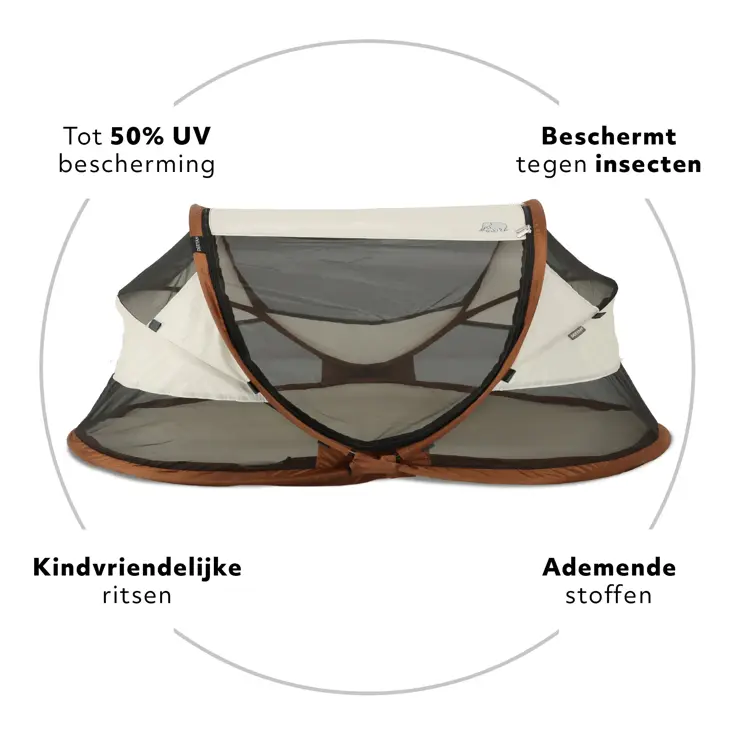 Baby luxe campingbedje - Zelfopblaasbare matras