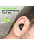 Reis/Slaap oordoppen - 2 Paar (M&L) - Zwart