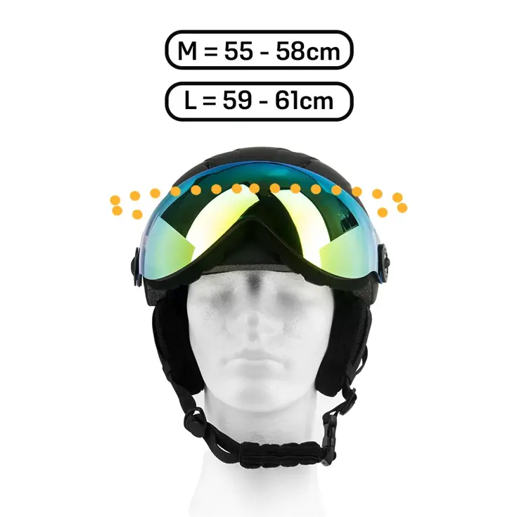 Vizorz Skihelm - Inclusief 2 vizieren