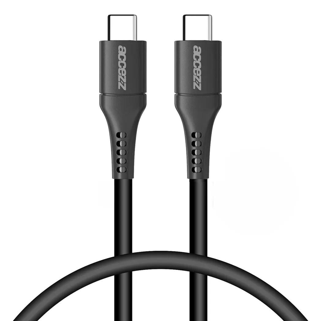 Accezz  USB-C naar USB-C kabel 0,2 meter  Zwart main product image