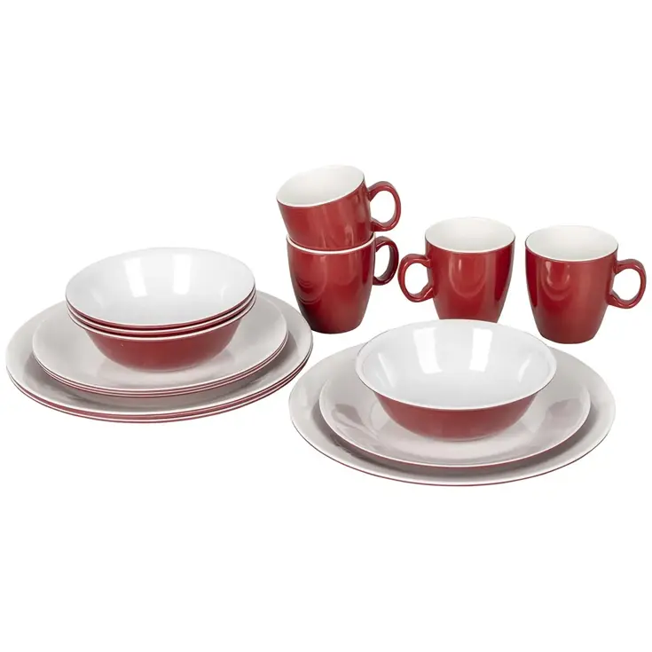 Bo-Camp Servies Two-tone 16 Stuks