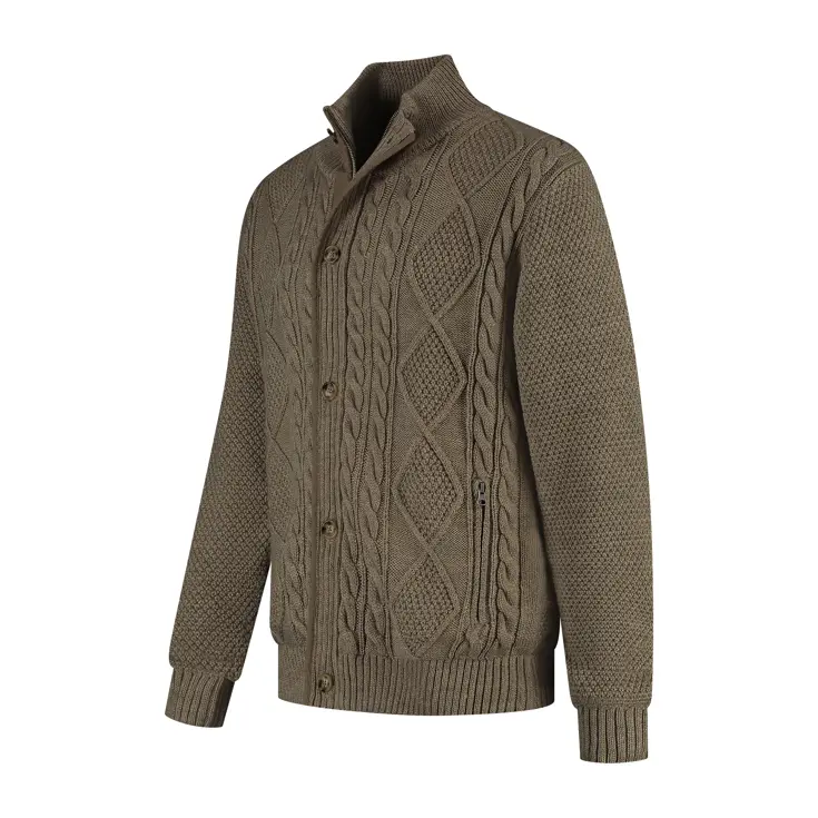 Acton Heren - Outdoorvest - Grof gebreid