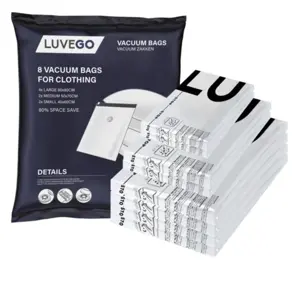 Luvego - Vacuümzakken voor Kleding - 8-Pack
