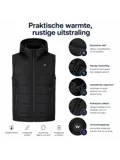 Verwarmde Bodywarmer met Capuchon - Vrouwen