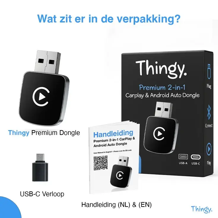 Premium 2-in-1 CarPlay & Android Auto Dongle