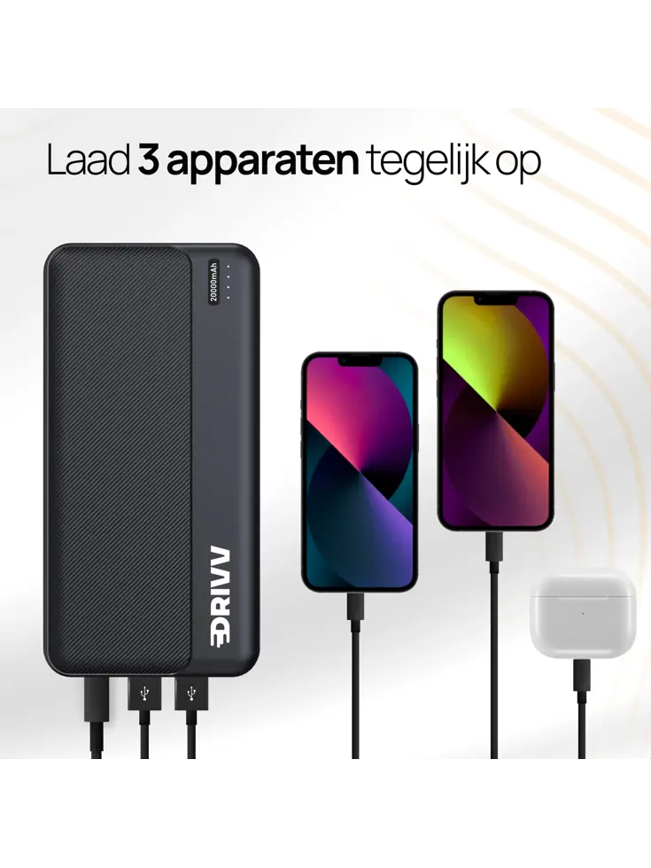 Powerbank 20000 mAh - 22.5W Snellader