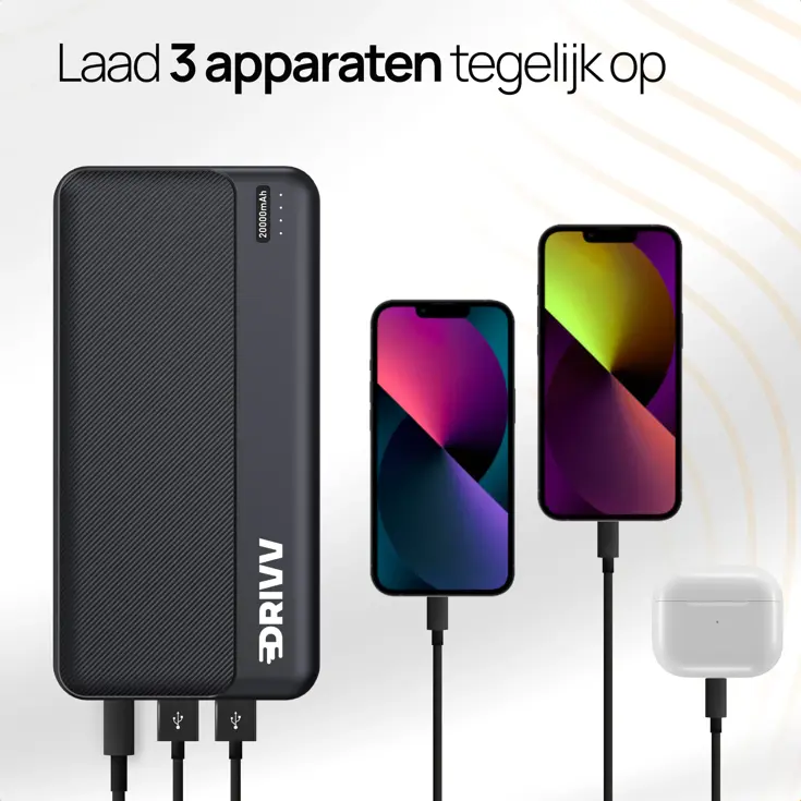 Powerbank 20000 mAh - 22.5W Snellader
