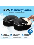 Reissets 2-Pack - Nekkussen Vliegtuig Memory Foam