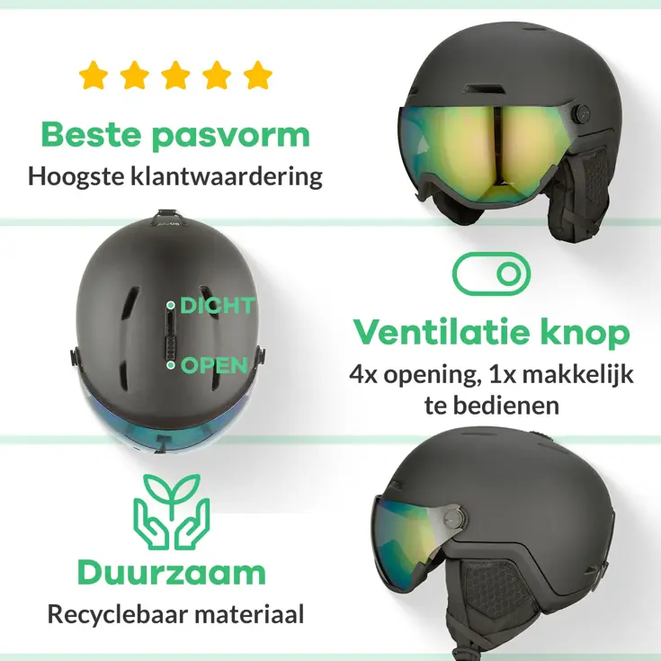 XTREME Skihelm met wisselbaar vizier