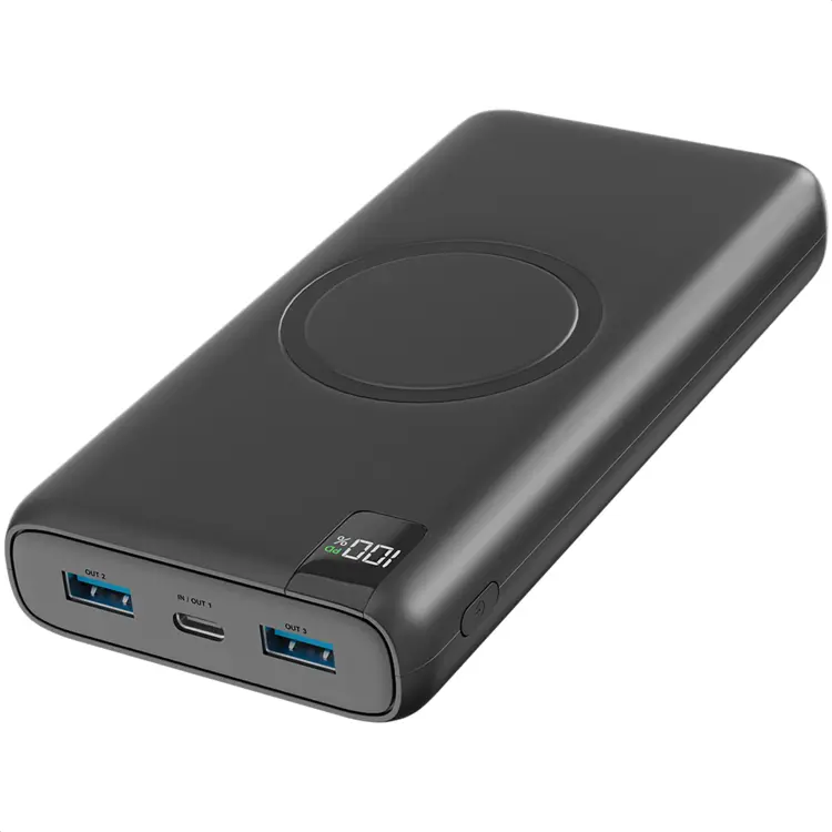 Powerbank met Draadloze Qi Lader