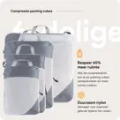 Compressie Packing Cubes – 6 stuks – Grijs