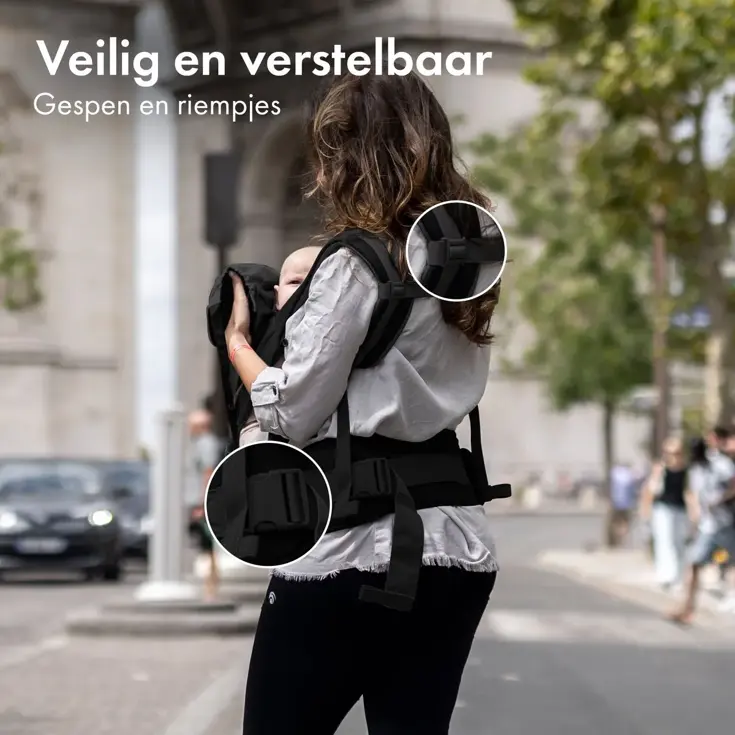 Pack Luxe draagzak + Opbergvakjes - Ergonomisch
