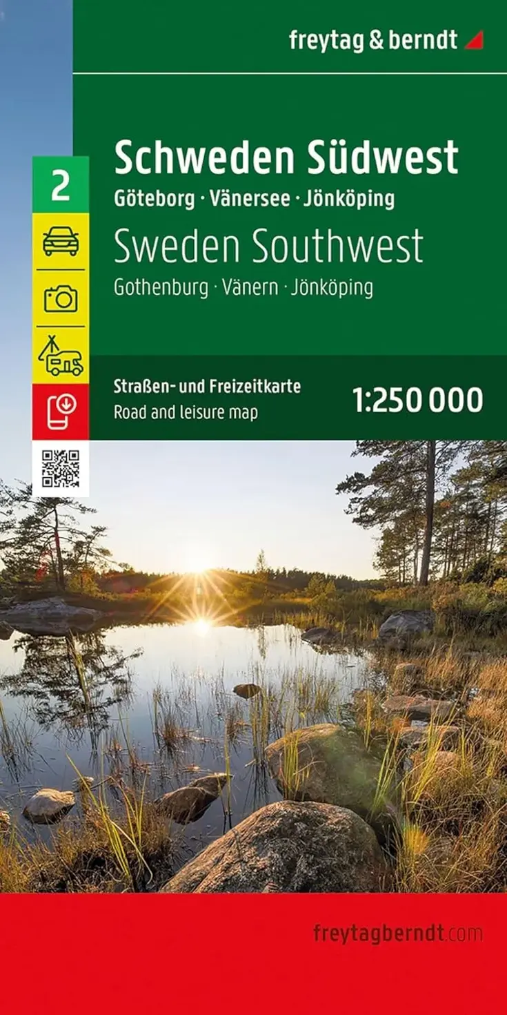 Wegenkaart Zweden 2 Zuidwest