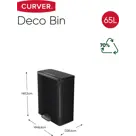 Curver Decobin Prullenbak - 65L - Zwart