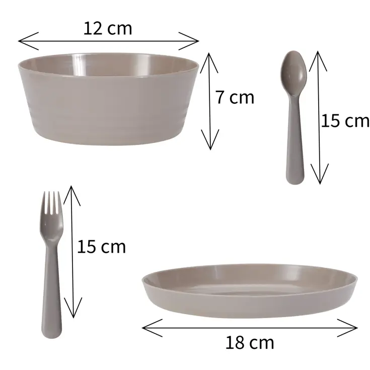 Serviesset 24-delig - Picknickset