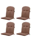Panama - Kuipstoelkussen Hoge rug - Set van 4