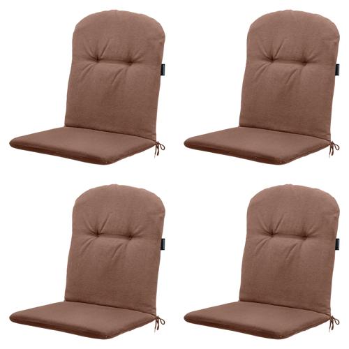 Panama - Kuipstoelkussen Hoge rug - Set van 4