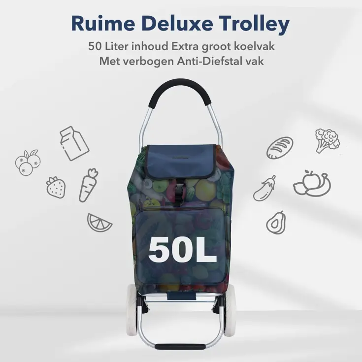 Boodschappentrolley 50L