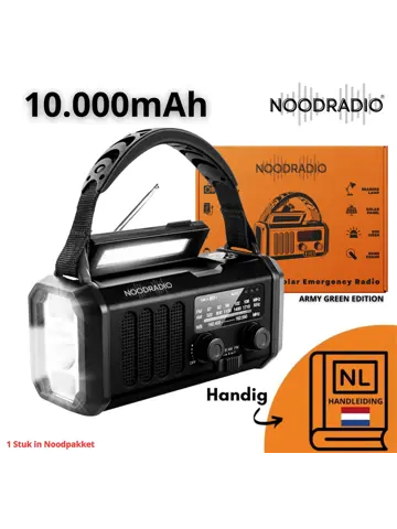 Noodpakket XXL-Noodradio, Kooktoestel & Powerbank