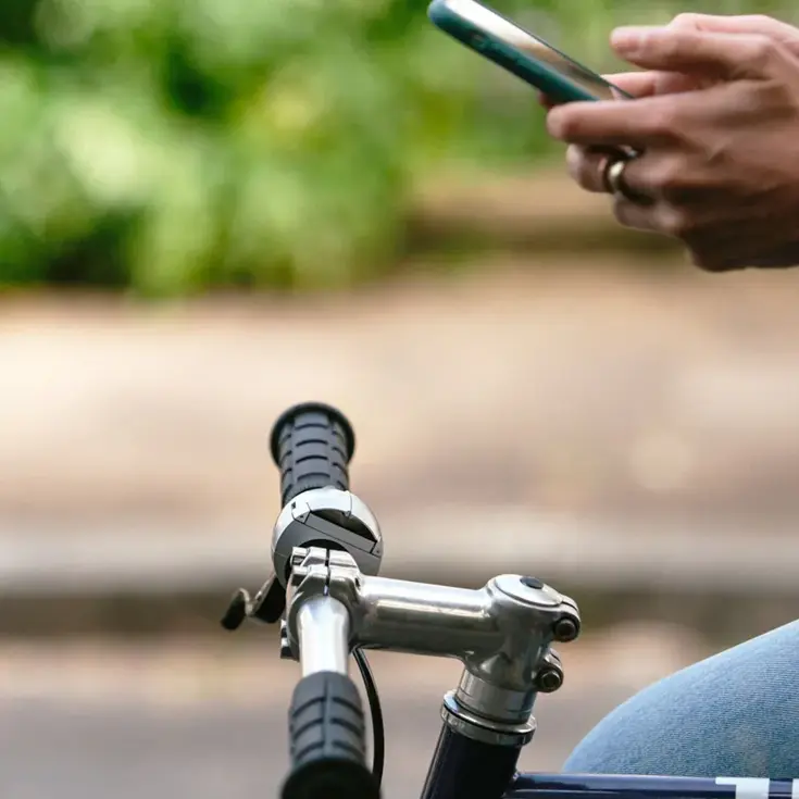 Universele Telefoonhouder Fiets - Zilver - Loop