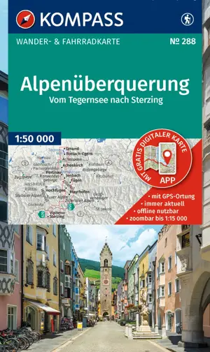 Wandelkaart WK288 Die Alpenüberquerung