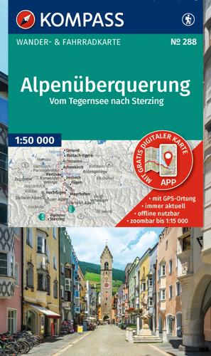 Wandelkaart WK288 Die Alpenüberquerung