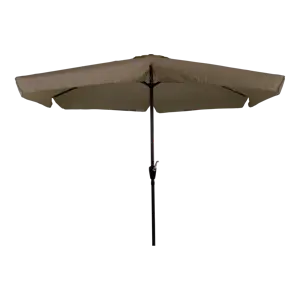 CUHOC Parasol Taupe Ø3m + Hoes en lichte Voet