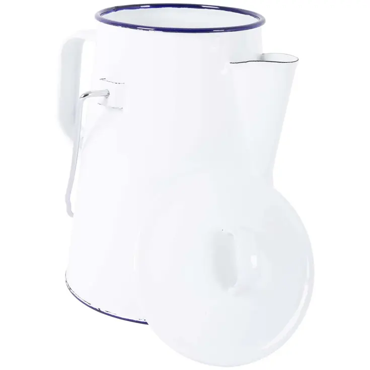 Bo-Camp Theeketel Emaille Wit 1,6L