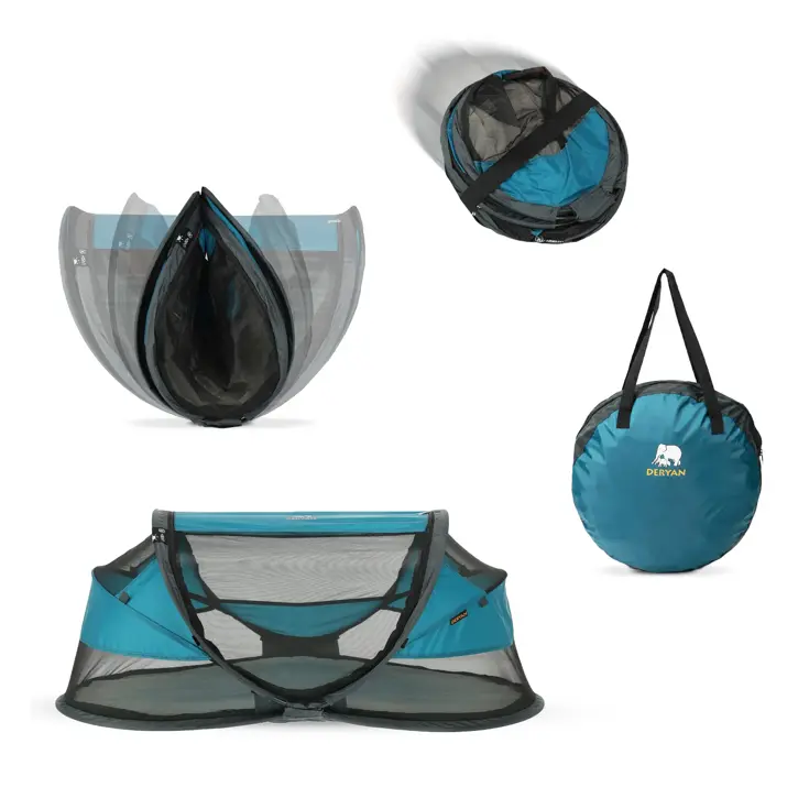 Baby luxe campingbedje - Zelfopblaasbare matras