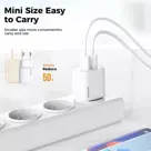 Dual USB-A + Lightning kabel - Wit - Joyroom