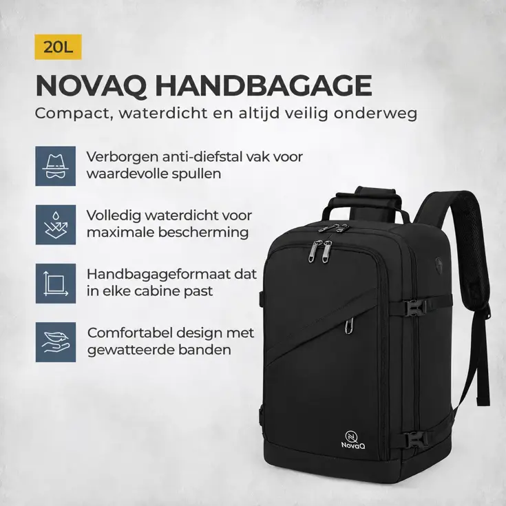 Reistas - Handbagage - 40 x 30 x 20