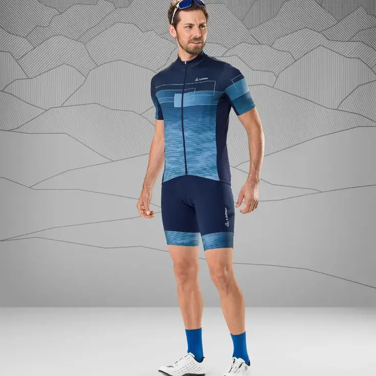 Fietsbroek met bretels Volta heren