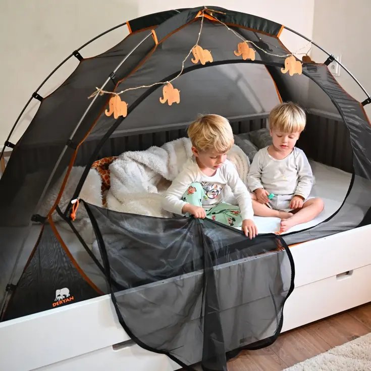 Bedtent Klamboe - 200x90cm - Muggennet - 1mm gaas