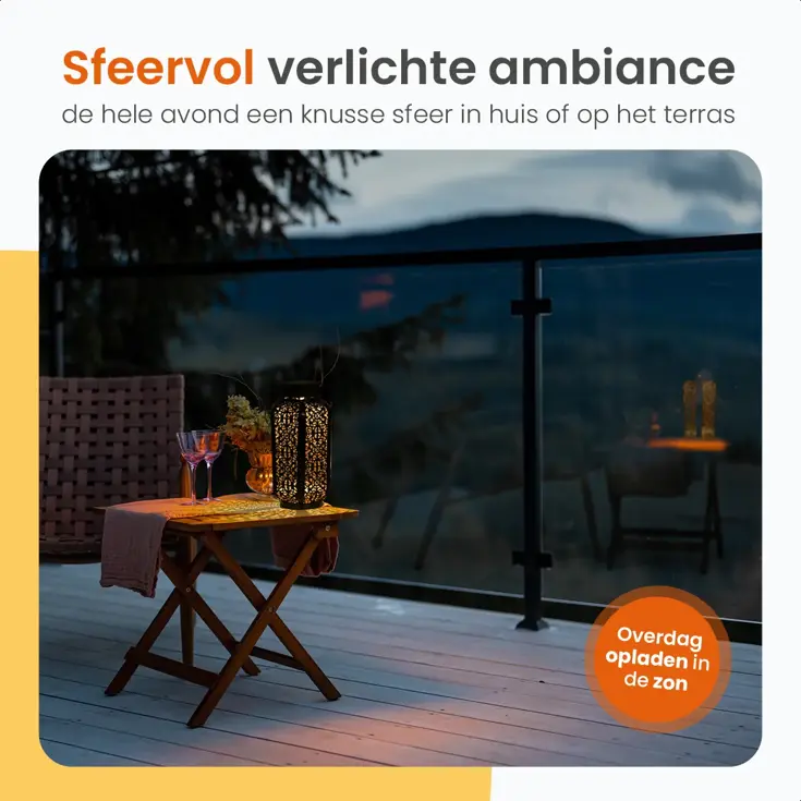 Solar Tafellamp Spark – 2 Stuks - LED